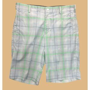 Nike Mens Golf Tour Performance Dri-Fit Plaid Shorts 32